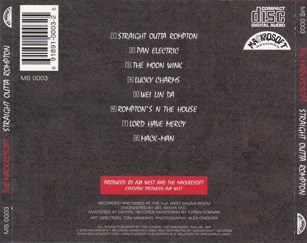 Mackrosoft : Straight Outta Rompton (CD)