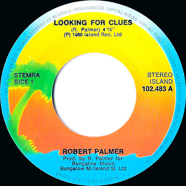 Robert Palmer : Looking For Clues (7", Single)