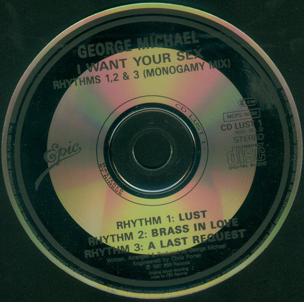 George Michael : I Want Your Sex (CD, Maxi, P/Mixed)
