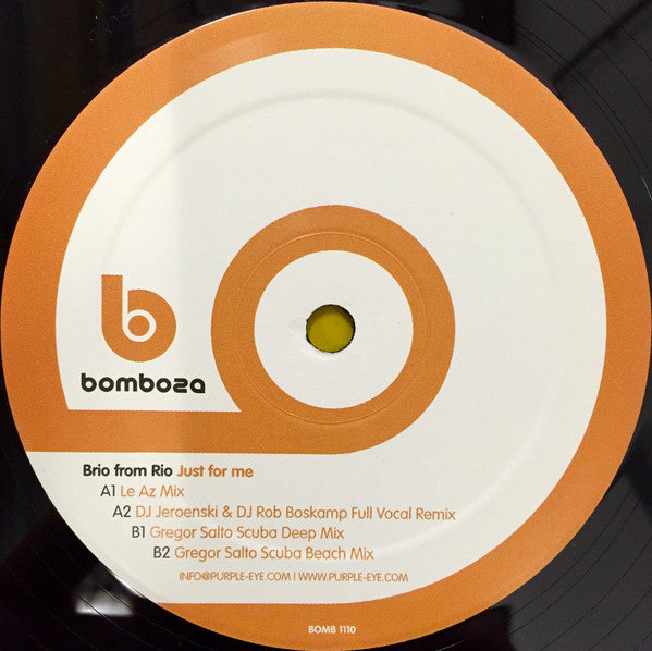 Brio From Rio : Just For Me (12")