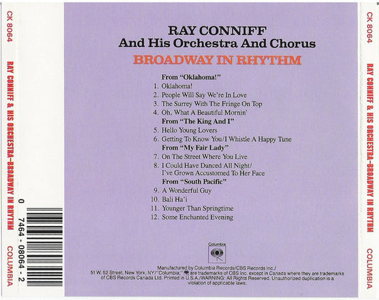 Ray Conniff And His Orchestra & Chorus : Broadway In Rhythm (CD, Album, RE)
