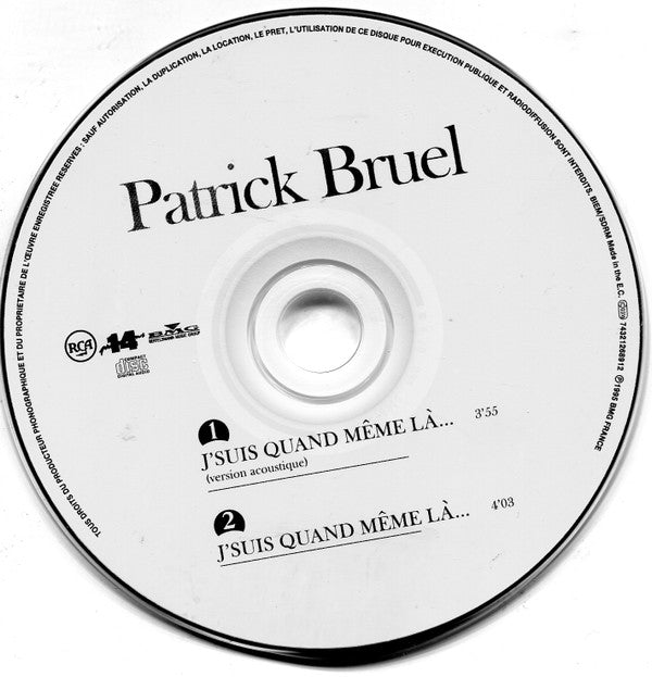 Patrick Bruel : J'suis Quand Meme Là... (CD, Single)