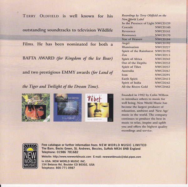 Terry Oldfield : All The Rivers Gold (CD, Album)