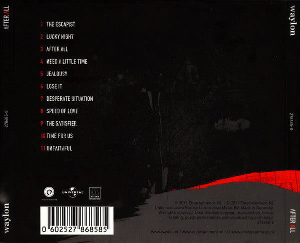 Waylon (3) : After All (CD, Album, Ltd)