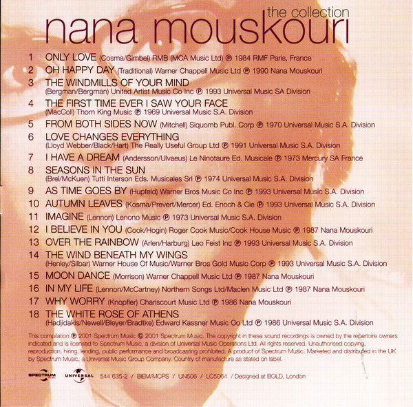 Nana Mouskouri : The Collection (CD, Comp)