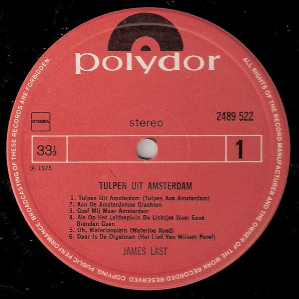James Last : Tulpen Uit Amsterdam (LP, Album, Gat)