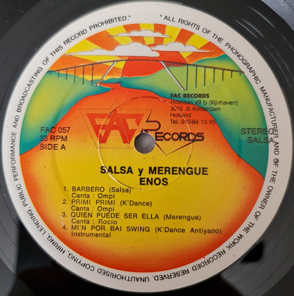 ENOS (2) : Salsa Y Merengue (LP)