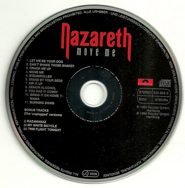 Nazareth (2) : Move Me (CD, Album)