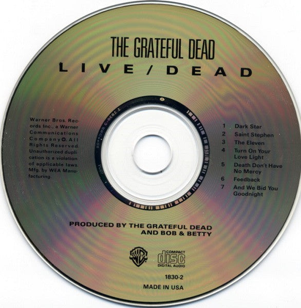 The Grateful Dead : Live/Dead (CD, Album, RE, RM)