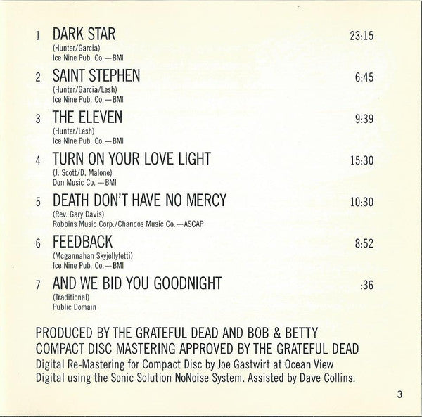 The Grateful Dead : Live/Dead (CD, Album, RE, RM)