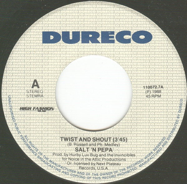 Salt 'N' Pepa : Twist And Shout (7", Single)