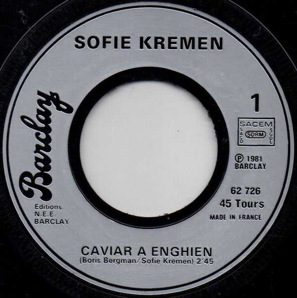 Sofie Kremen : Caviar À Enghien (7", Single)