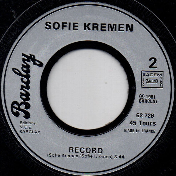 Sofie Kremen : Caviar À Enghien (7", Single)