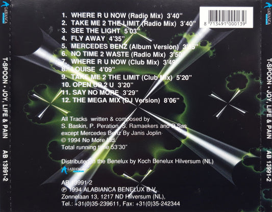 T-Spoon : Joy, Life & Pain (CD, Album)