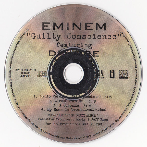 Eminem Featuring Dr. Dre : Guilty Conscience (CD, Single, Enh)