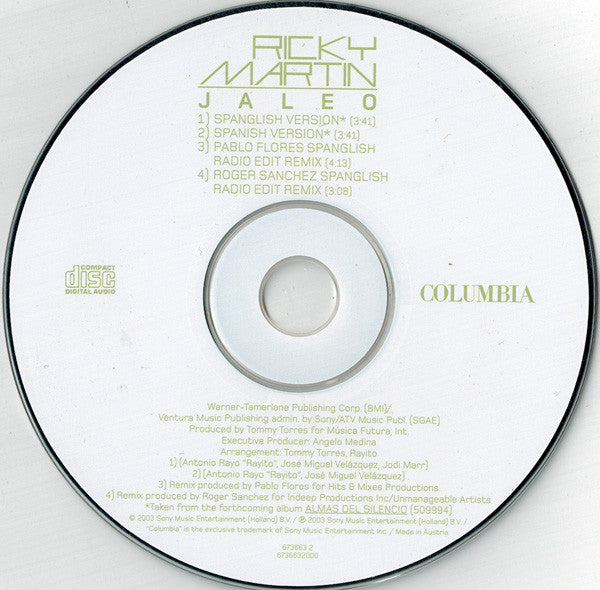 Ricky Martin : Jaleo (CD, Maxi)