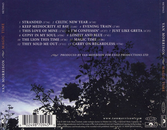 Van Morrison : Magic Time (CD, Album, Ext)