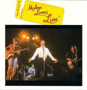 Jonathan Richman & The Modern Lovers : Live (CD, Album, RE)