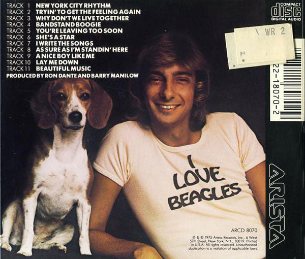 Barry Manilow : Tryin' To Get The Feeling (CD, Album, RE)