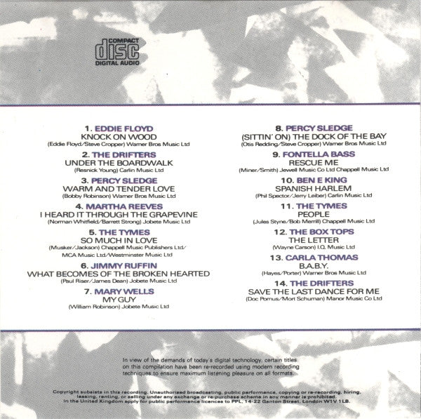 Various : 60's Soul Hits (CD, Comp)