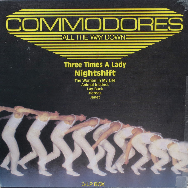 Commodores : All The Way Down (3xLP, Album + Box, Comp)
