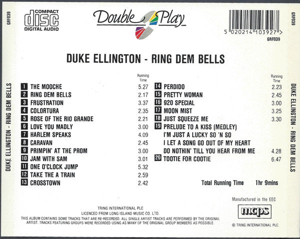 Duke Ellington : Ring Dem Bells (CD, Comp)