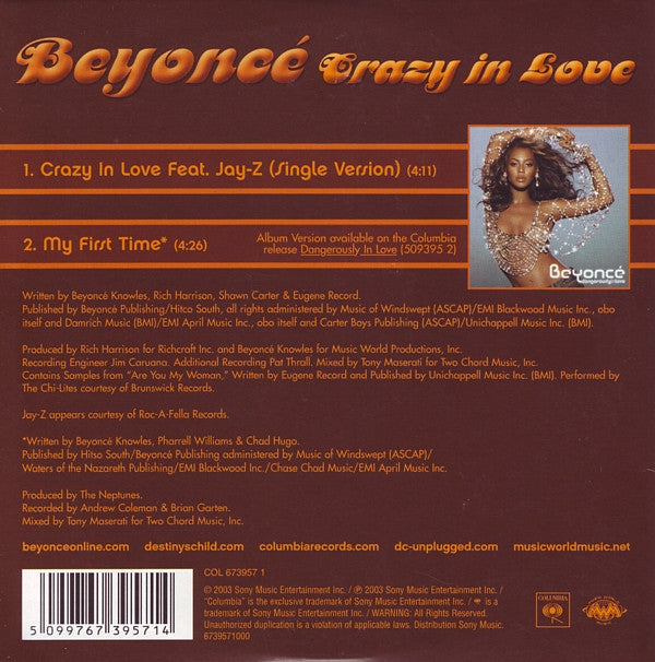 Beyoncé : Crazy In Love (CD, Single)