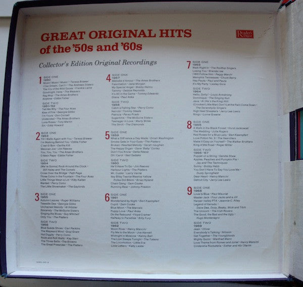 Various : Great Original Hits Of The '50s And '60s (9xLP, Comp + Box)
