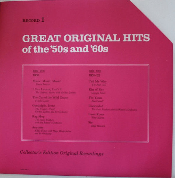 Various : Great Original Hits Of The '50s And '60s (9xLP, Comp + Box)