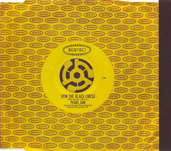 Pearl Jam : Spin The Black Circle (CD, Single, Yel)
