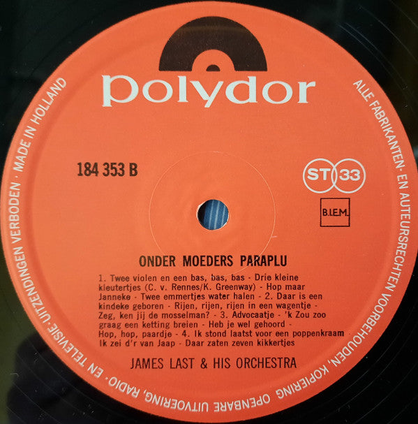 James Last : Onder Moeders Paraplu (LP, Album)