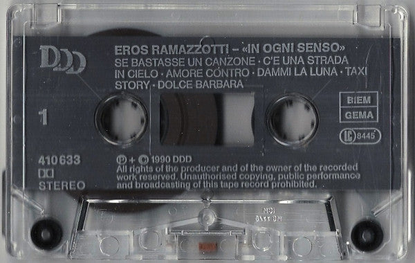 Eros Ramazzotti : In Ogni Senso (Cass, Album)