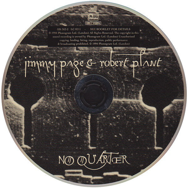 Jimmy Page & Robert Plant : No Quarter: Jimmy Page & Robert Plant Unledded (CD, Album)