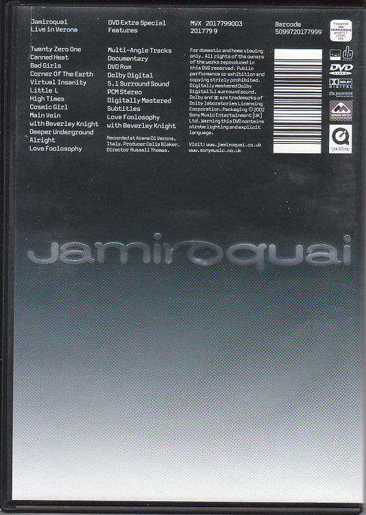 Jamiroquai : Live In Verona (DVD-V)