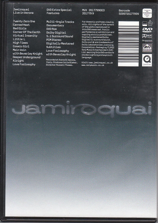 Jamiroquai : Live In Verona (DVD-V)