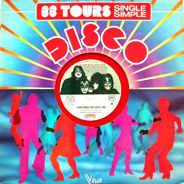 Kiss : I Was Made For Lovin' You  (12", Maxi, Ltd, Red)