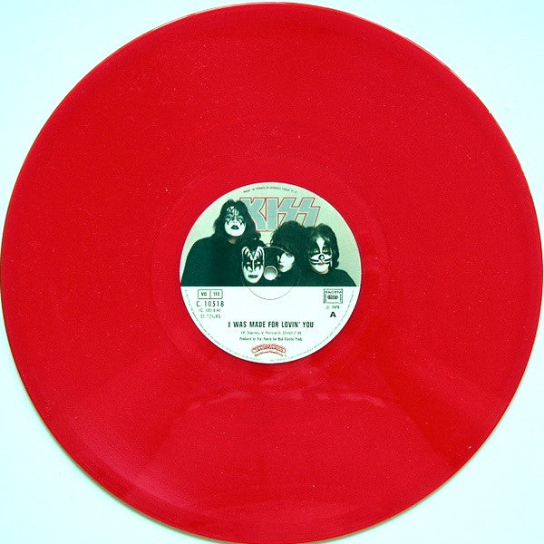Kiss : I Was Made For Lovin' You  (12", Maxi, Ltd, Red)
