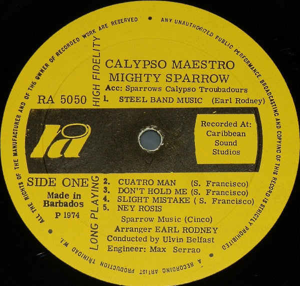 Sparrow* : Calypso Maestro (LP, Album)