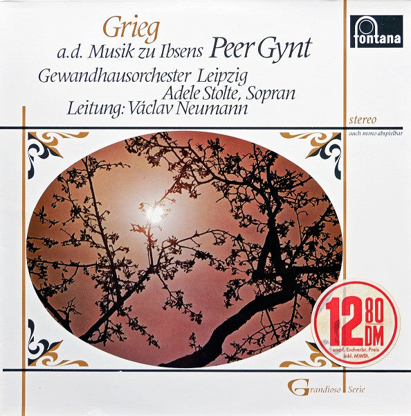 Edvard Grieg, Václav Neumann, Adele Stolte, Gewandhausorchester Leipzig : Musik Zu Ibsens Peer Gynt (LP)