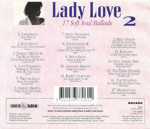 Various : Lady Love 2 (17 Soft Soul Ballads) (CD, Comp)