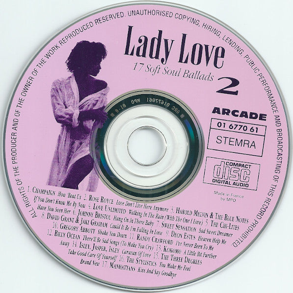 Various : Lady Love 2 (17 Soft Soul Ballads) (CD, Comp)