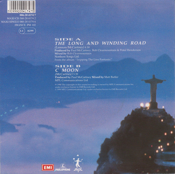 Paul McCartney : The Long And Winding Road (7", Single)