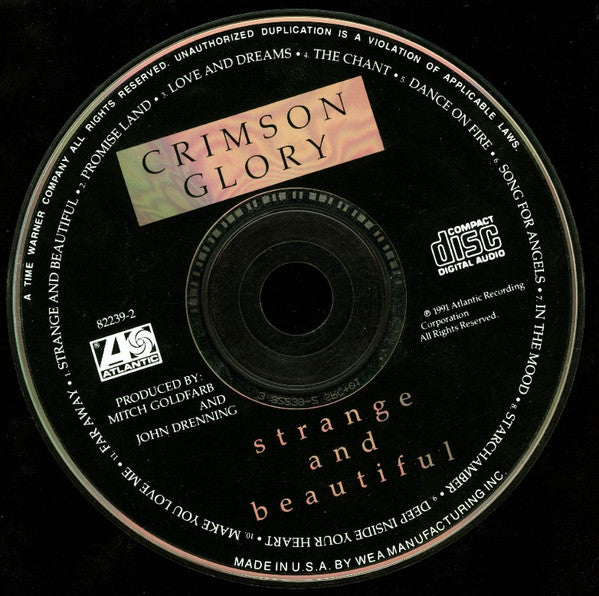 Crimson Glory : Strange And Beautiful (CD, Album)