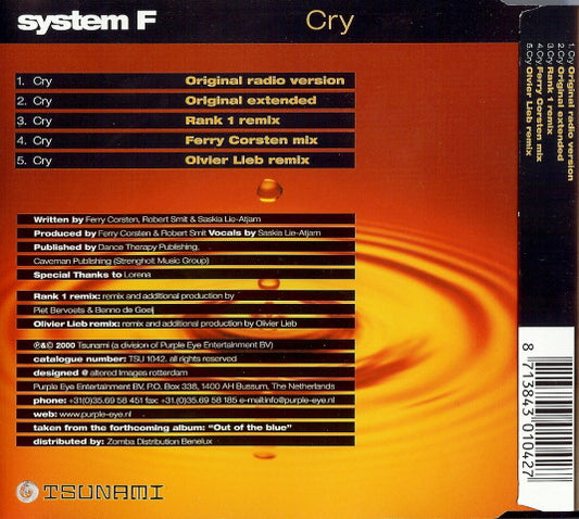 System F : Cry (CD, Maxi)