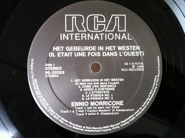 Ennio Morricone : Het Gebeurde In Het Westen (Il Était Une Fois Dans L'ouest / Once Upon A Time In The West) (LP, Album, RE)
