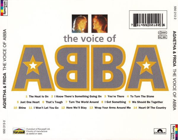 Agnetha Fältskog & Frida : The Voice Of ABBA (CD, Comp)