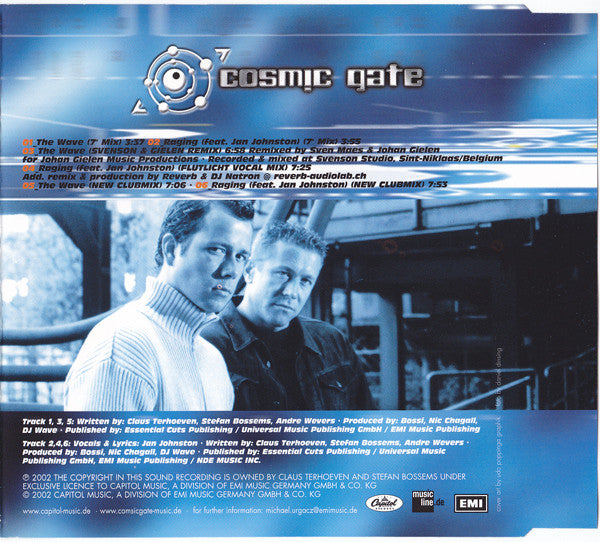 Cosmic Gate : The Wave / Raging (CD, Maxi, Copy Prot.)