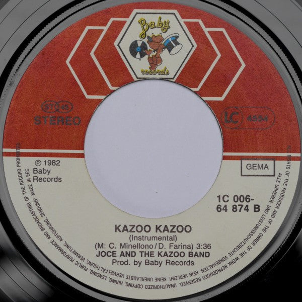 Joce And The Kazoo Band : Kazoo Kazoo (7")