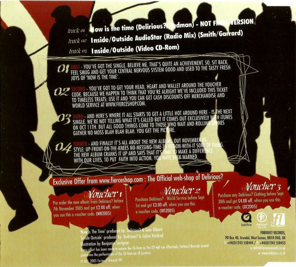 Delirious? : Now Is The Time (CD, Single, Enh)