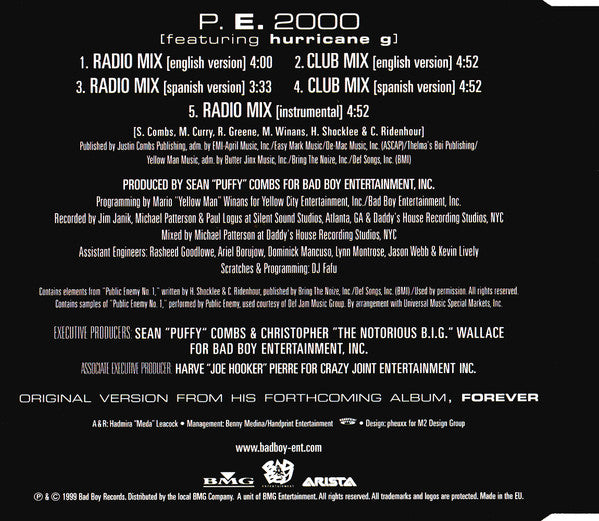 Puff Daddy Featuring Hurricane G. : P.E. 2000 (CD, Maxi)